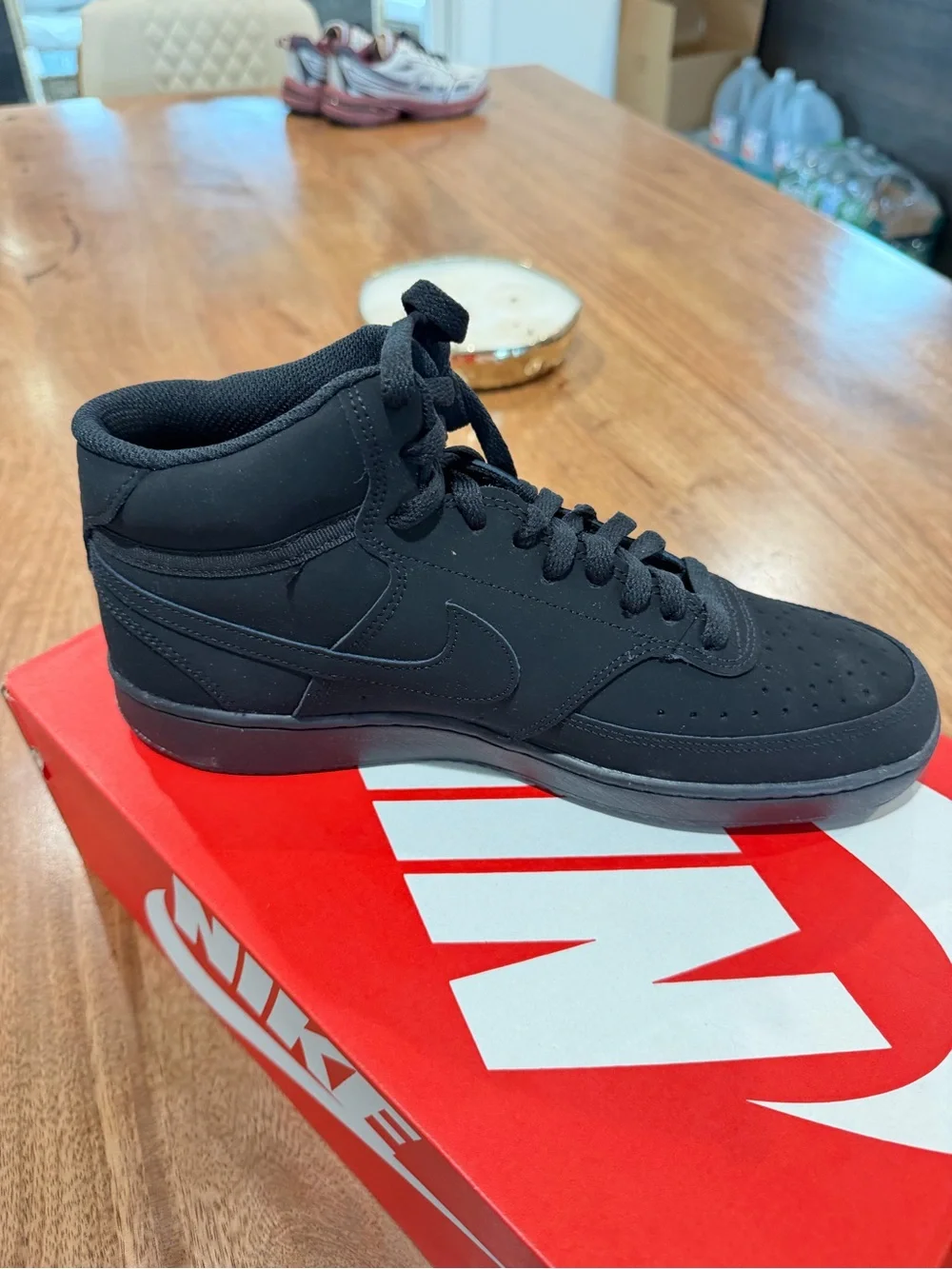 Nike Black Mid-Top Casual Sneakers